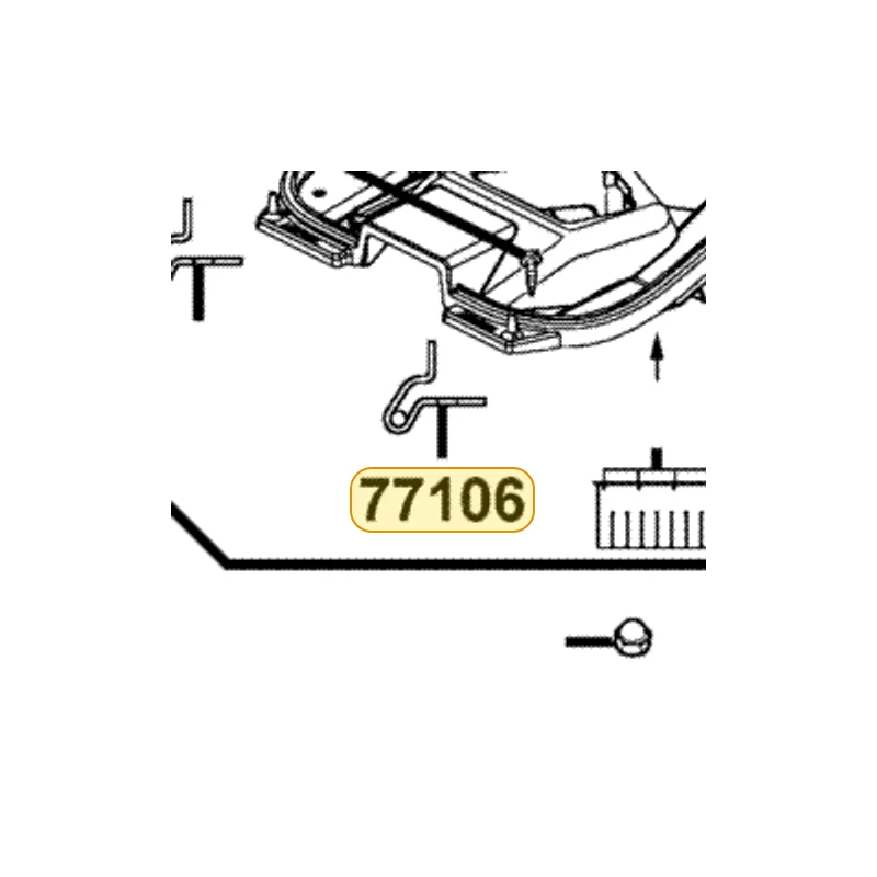 77106-GFS6-001 HOOK L HELMET — diagram cutout