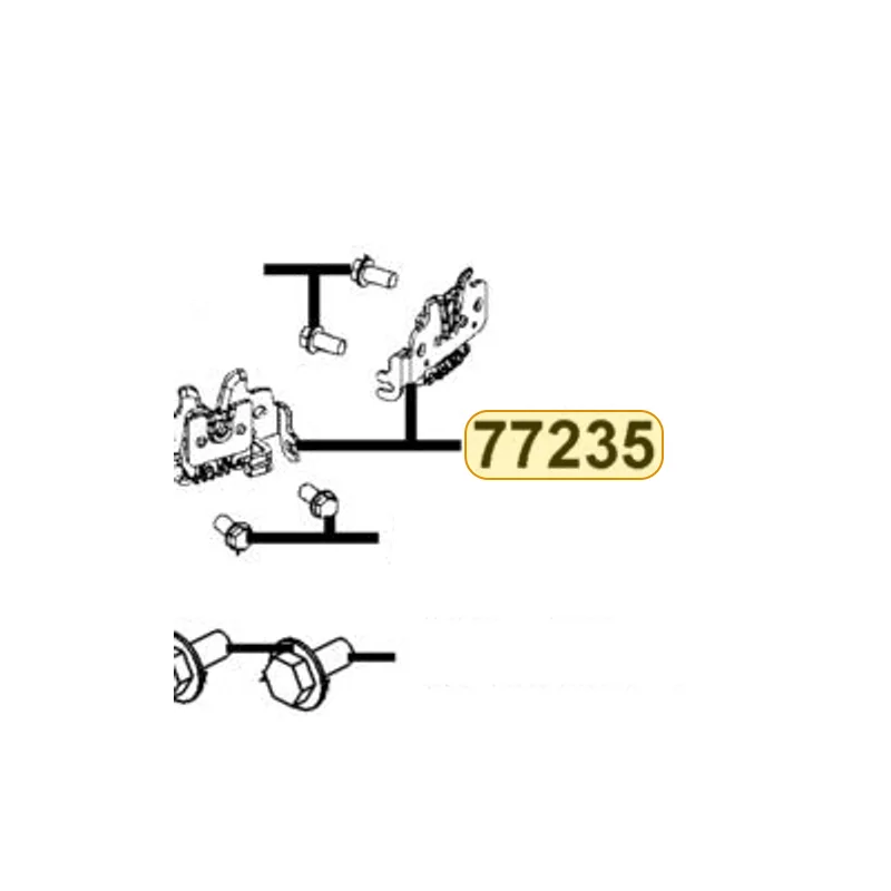 77235-ZZA6-C01 SEAT CATCH COMP — diagram cutout