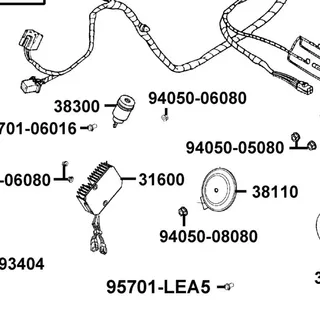 95701-LEA5-C00 BOLT M8*25 — diagram cutout