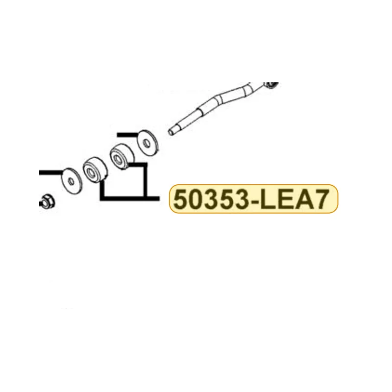 50353-LEA7-C00 RUBBER STOPPER — diagram cutout