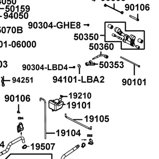 94101-LBA2-C01 WASHER PLAIN 10.5*38*3 — diagram cutout