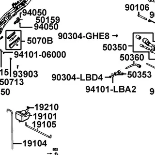 90304-LBD4-C01 NUT U FLANGE 10MM — diagram cutout