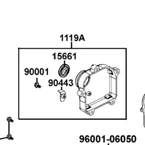 1119A-LDB5-E00 CAP ASSY R CASE — diagram cutout