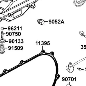 11395-LDB5-E00 GASKET L COVER @A — diagram cutout