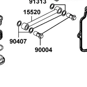 90004-LBA2-E00 BOLT B OIL PASS — diagram cutout