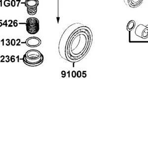 91005-LDB5-E00 BRG.BALL RADIAL 6205 JR2 — diagram cutout
