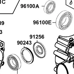 91256-LDB5-E00 OIL SEAL 35*90*7 — diagram cutout