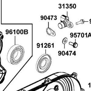 91261-LDB5-E00 OIL SEAL 30X72X7 — diagram cutout