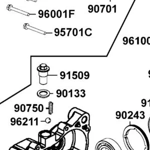 91509-LDB5-E00 BOLT STOPPER — diagram cutout