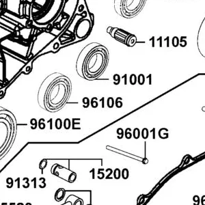 96106-LDB5-E00 BEARING BALL RADIAL — diagram cutout