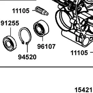 96107-LDB5-E00 BEARING BALL RADIAL — diagram cutout