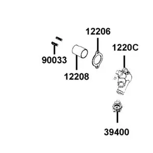 12208-LBA2-E00 STOPPER HEAD WATER — diagram cutout