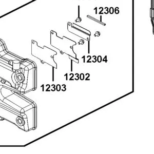 12302-LBA2-E00 PLATE BREATHER SEPARATER — diagram cutout