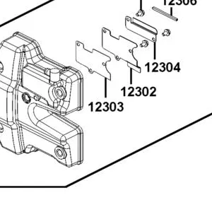 12303-LBA2-E00 GASKET PLATE — diagram cutout
