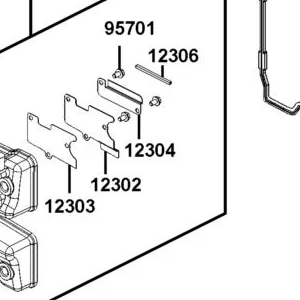 12304-LBA2-E00 PLATE BREATHER SEPARATOR @A — diagram cutout