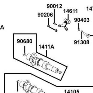 14100-BBE2-E00 SHAFT COMP CAM — diagram cutout