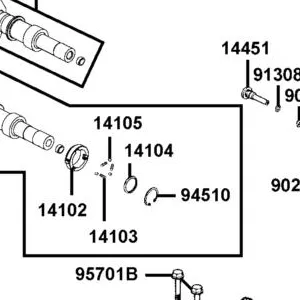 14104-LBA2-E00 WASHER THRUST — diagram cutout