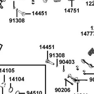 14451-LBA2-E00 SHAFT ROCKER ARM — diagram cutout