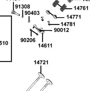 14611-LBA2-E00 ARM VALVE ROCKER — diagram cutout