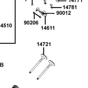 14721-LBA2-E00 VALVE EXHAUST — diagram cutout