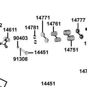 14771-KED9-900 RETAINER VALVE SPRING — diagram cutout