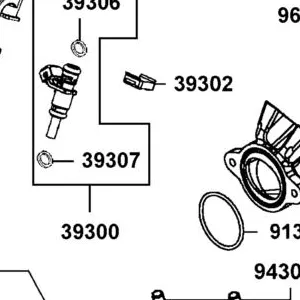 39300-PTA1-800 INJECTOR FUEL — diagram cutout