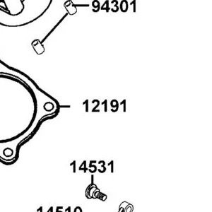 12191-LDB5-E00 GASKET CYLINDER @A — diagram cutout
