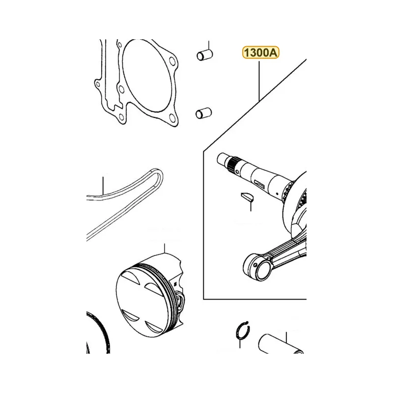 1300A-LDB5-309 CRANK BLANCER COMP(S) — diagram cutout