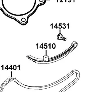 14510-LDB5-E00 TENSIONER CAM CHAIN — diagram cutout