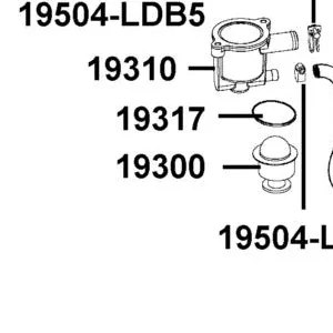 19300-LBA2-E00 THERMOSTAT ASSY — diagram cutout