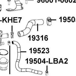 19316-LFE9-E00 HOSE THERMOSTAT — diagram cutout
