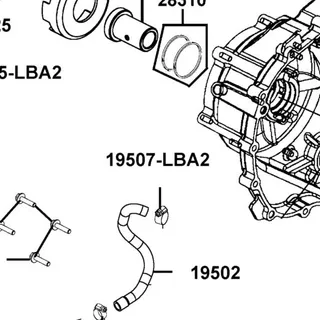 19507-LBA2-E00 CLAMP D 27.5 — diagram cutout