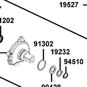 91302-LBA2-E00 O-RING 27.5X2.5 — diagram cutout