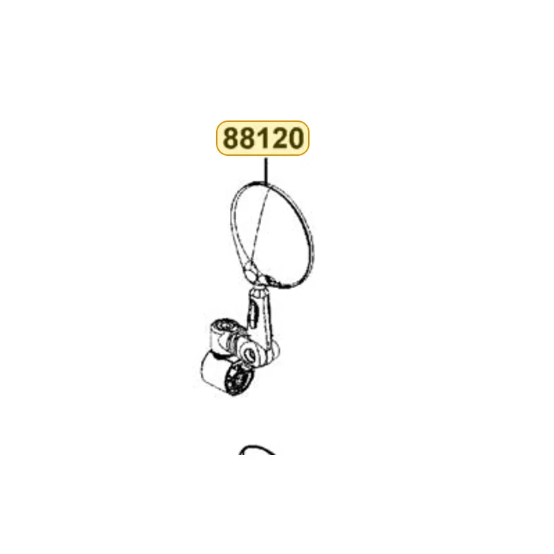 88120-ABA9-M30 MIRROR ASSY L BACK — diagram cutout