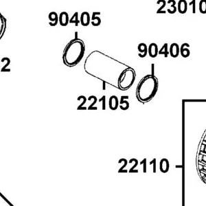 22105-LDB5-E00 BOSS DRIVE FACE — diagram cutout