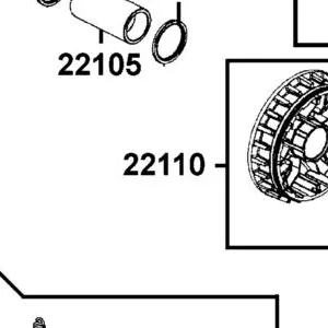 22110-LDB5-E00 FACE COMP MOVABLE DRIVE — diagram cutout