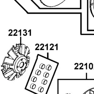 22121-LFE9-305 ROLLER SET WEIGHT (1SET:8PCS) — diagram cutout