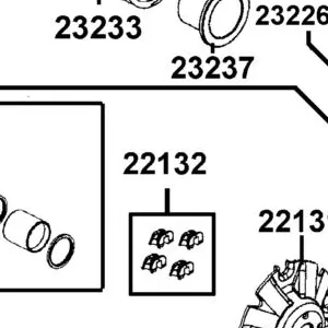 22132-LDB5-305 PIECE SLIDE SET (1SET:4PCS) — diagram cutout