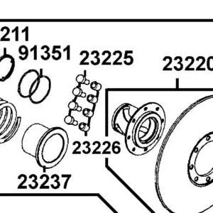 23225-LDB5-E00 PIN ROLLER GUIDE — diagram cutout