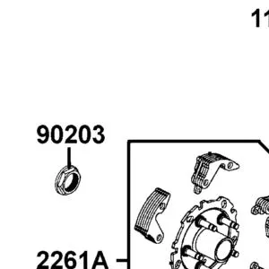 90203-LDB5-E00 NUT FLANGE 20MM — diagram cutout