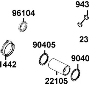 90405-LDB5-E00 COLLAR CLUTCH — diagram cutout