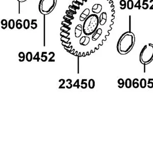 23450-LDB5-E00 GEAR COMP BACKWARD 2ST DRIVEN — diagram cutout