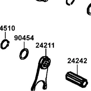 24211-LDB5-E00 FORK RIGHT GEAR SHIFT — diagram cutout