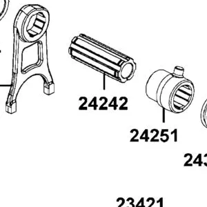 24242-LDB5-E00 COLLAR RIGHT FORK — diagram cutout