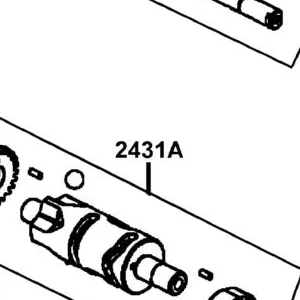 2431A-LDB5-E00 DRUM ASSY GEAR SHIFT — diagram cutout