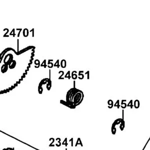 24651-LDB5-E00 SPRING GEAR SHIFT RETURN — diagram cutout
