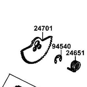 24701-LDB5-E00 GEAR CHANGE HNDL — diagram cutout