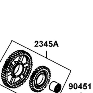 2345A-LDB5-E00 GEAR COMP BACKWARD — diagram cutout