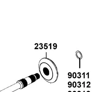 23519-LKM5-E00 BEVEL GEAR DRIVEN — diagram cutout