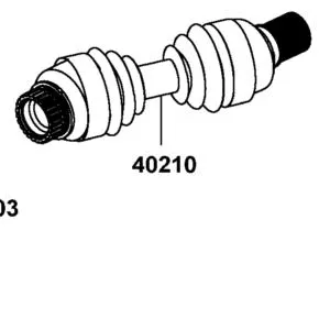 40210-LFE9-E00 CVJ REAR PROPELLER SHAFT — diagram cutout